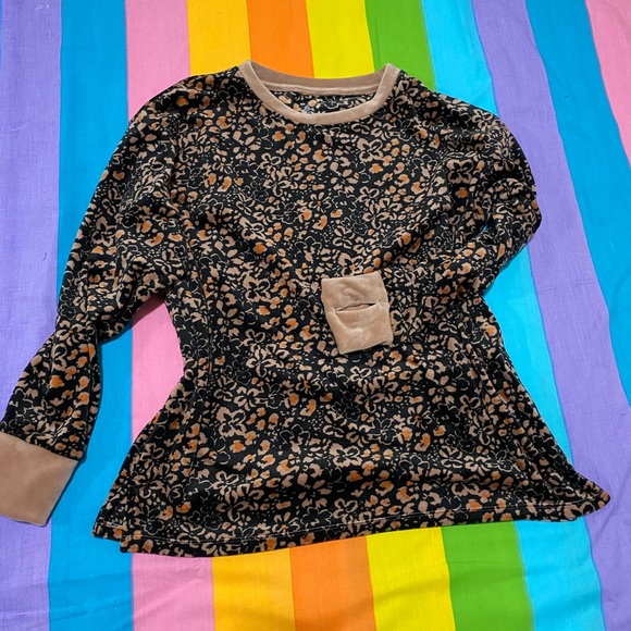 Cuddl Duds Thick Velvet Velour Sweater Longsleeve Shirt w/ Thumb Holes Petite M - Picture 3 of 11